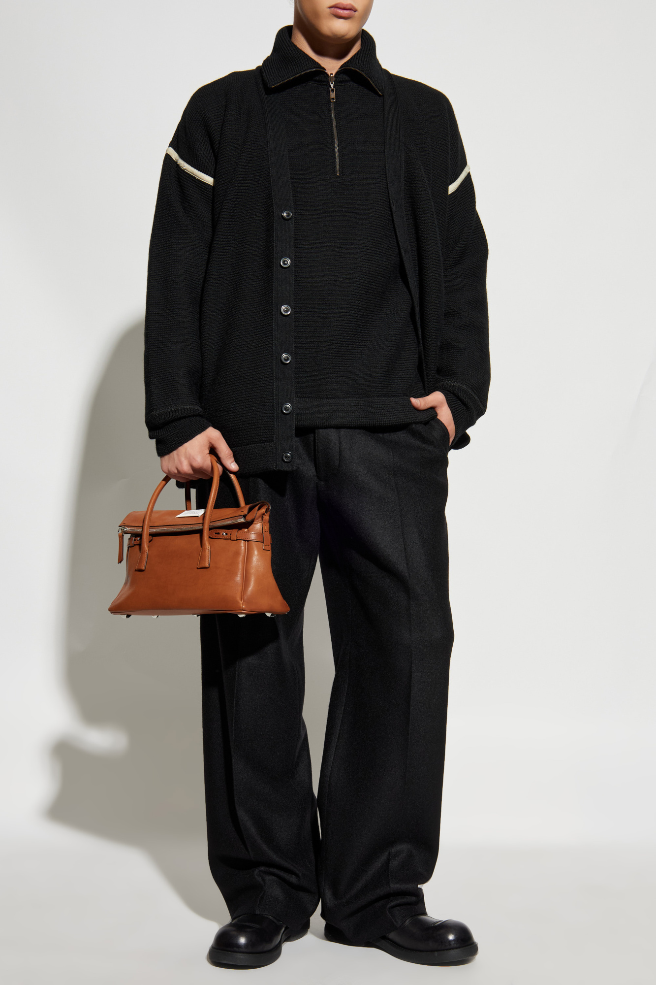 Black Sweater with a zip-up collar Maison Margiela - Vitkac AS